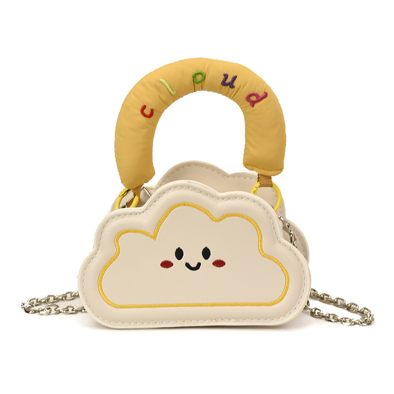 Bollos suaves lindos para niñas, mini bolsas de dibujos animados para niños y niñas, bolsas de nube, nuevas cadenas para niños, bolsas de hombro