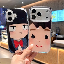 大头黑沼爽子适用iPhone17promax保护套苹果16圆边14手机壳13女15