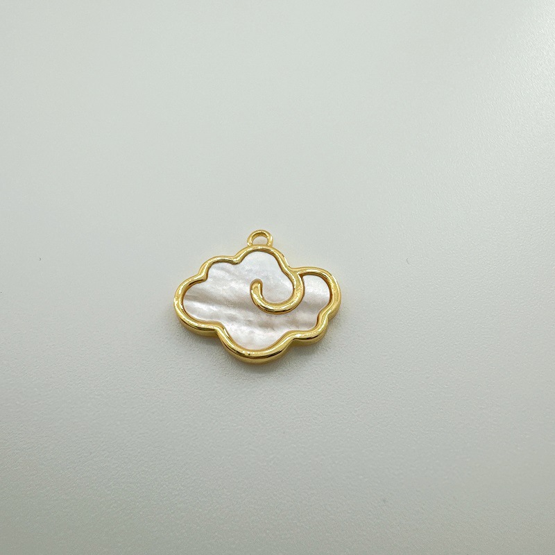 6g Weight Pendant Jewelry Making Type Diameter 10mm Jewelry Making Size Shell Inlay Material DIY Jewelry Accessories Classification 1 Piece Quantity Copper Material Clouds, Sun Pattern Plating, Inlay Design Classic Style Style 1 Piece Diameter 10mm Copper Shell Clouds Sun Pendant 9
