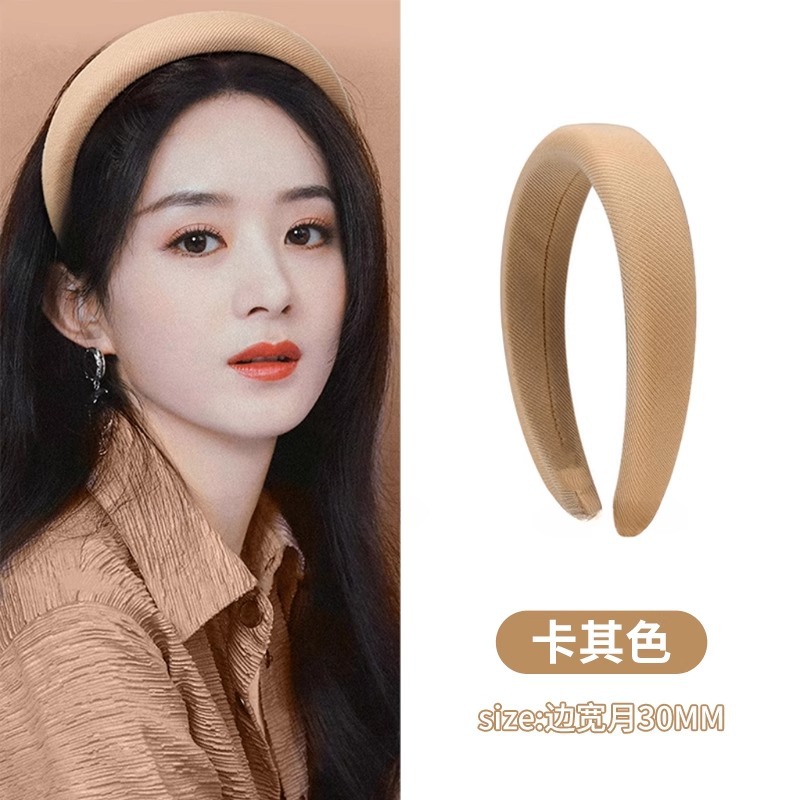 Niños cráneo alto bandas de cabello niñas 2025 nuevo estilo de alto nivel de sensación bandas de cabello bandas de cabello lavar la cara pinzas de cabello toque de cabello otoño invierno