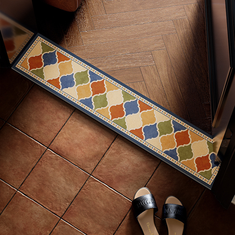 Bauhaus Stone Thickened Door Threshold Ultra-Narrow Long Strip Bathroom Non-Slip Water-Absorbent Foot Mat_voghion.com