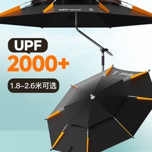 尼拐杖钓鱼伞2025新款露营雨伞户外遮阳太阳伞新型大钓伞用品户外