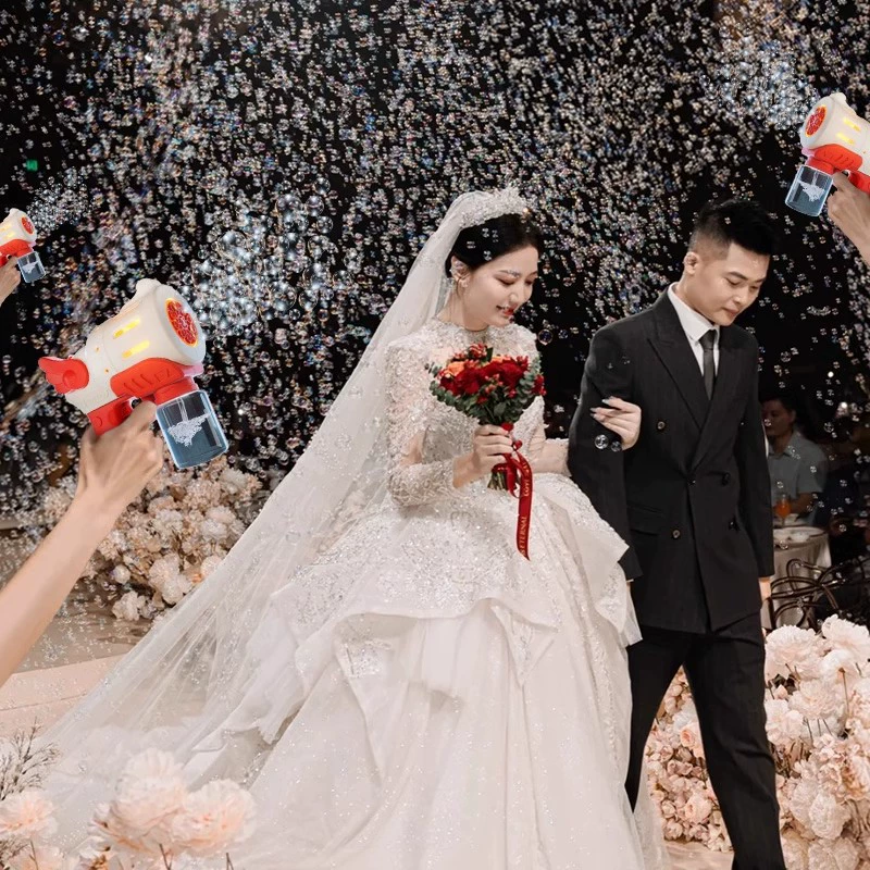 Машина для создания пузырей для свадьбы, ручная пушка для фейерверков, реквизит для фотосессии в свадебной атмосфере, уличные предметы.