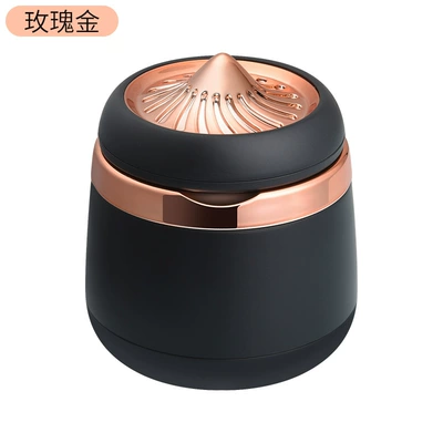 Lights and Ceramic Liner with – Car ashtray - rose-gold-type-a