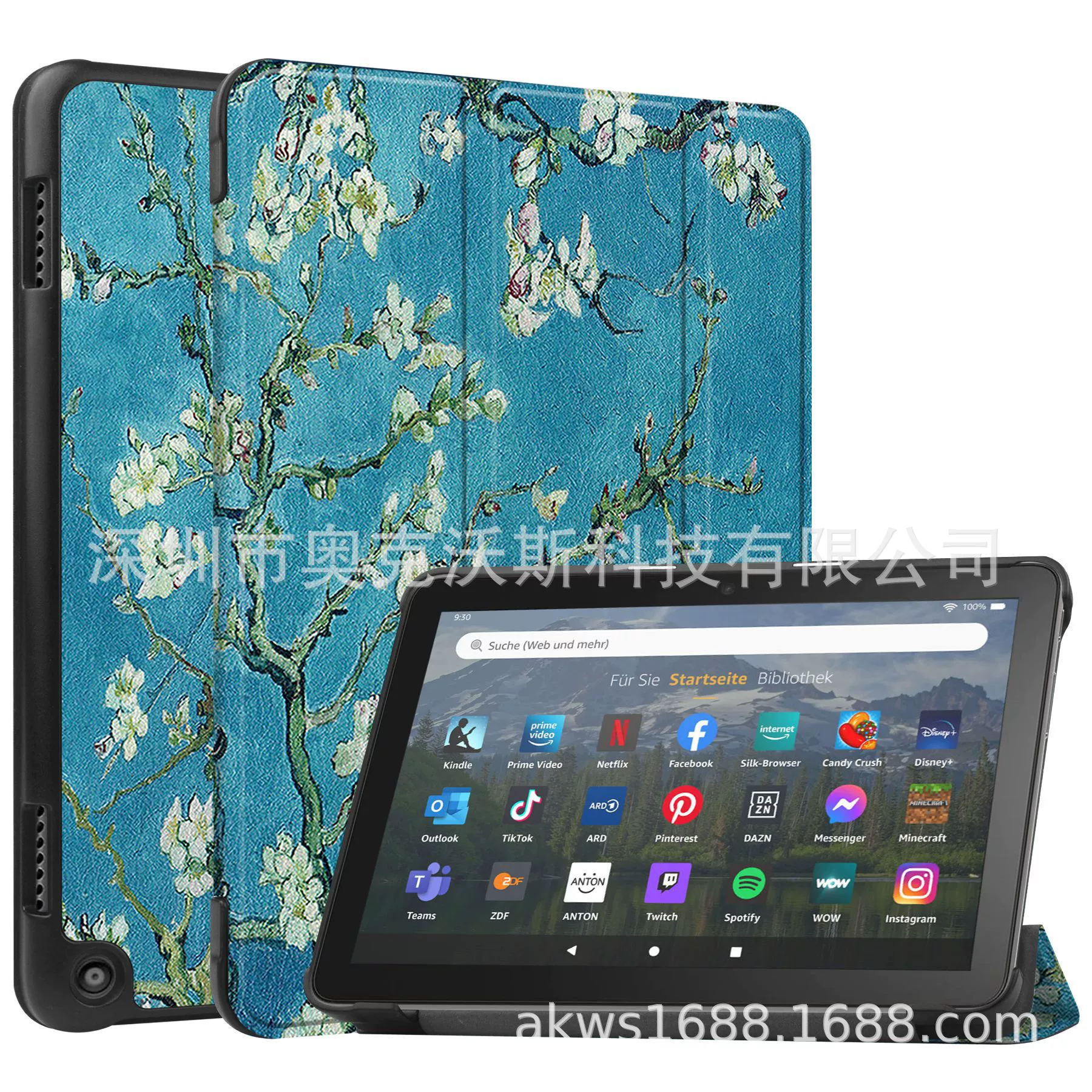 Подходящее защитное чехол для Fire HD8 2022 GM / Fire HD8 2020 защитный чехол / Fire HD8 Plus 8-дюймов