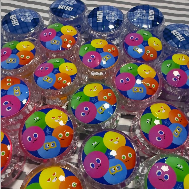 跨境出口来图定做溜溜球悠悠球发光定制广告宣传礼品儿童玩具