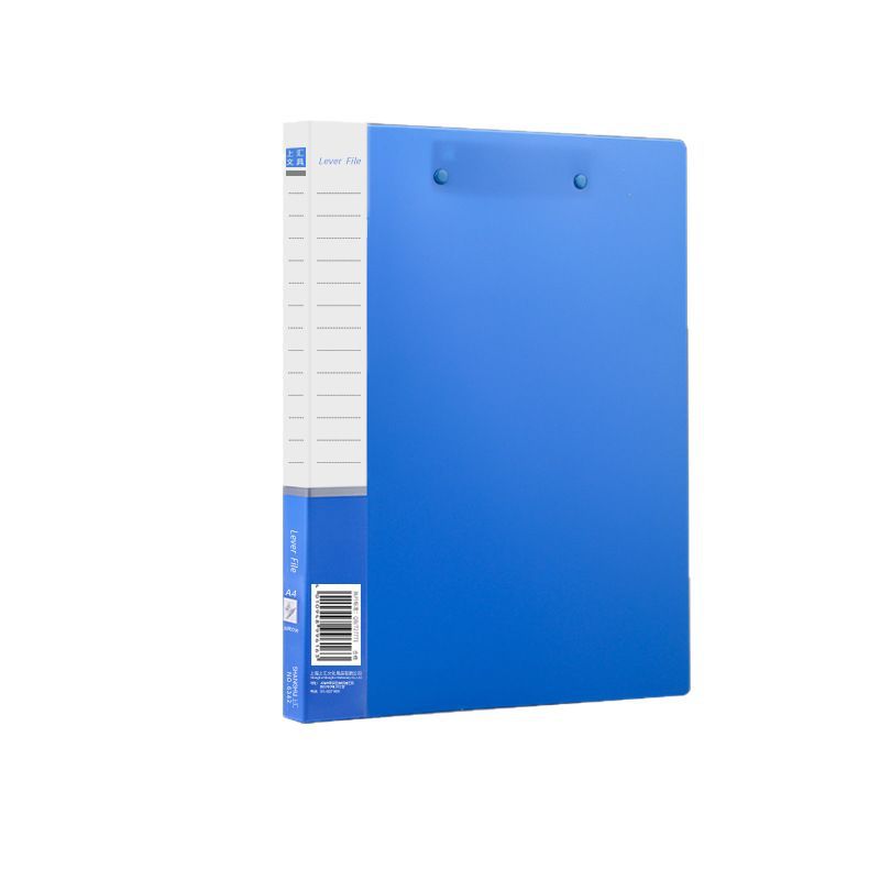 Carpeta A4, carpeta doble, libro de datos azul, carpeta gruesa para estudiantes, papel de prueba, carpeta única, suministros de oficina