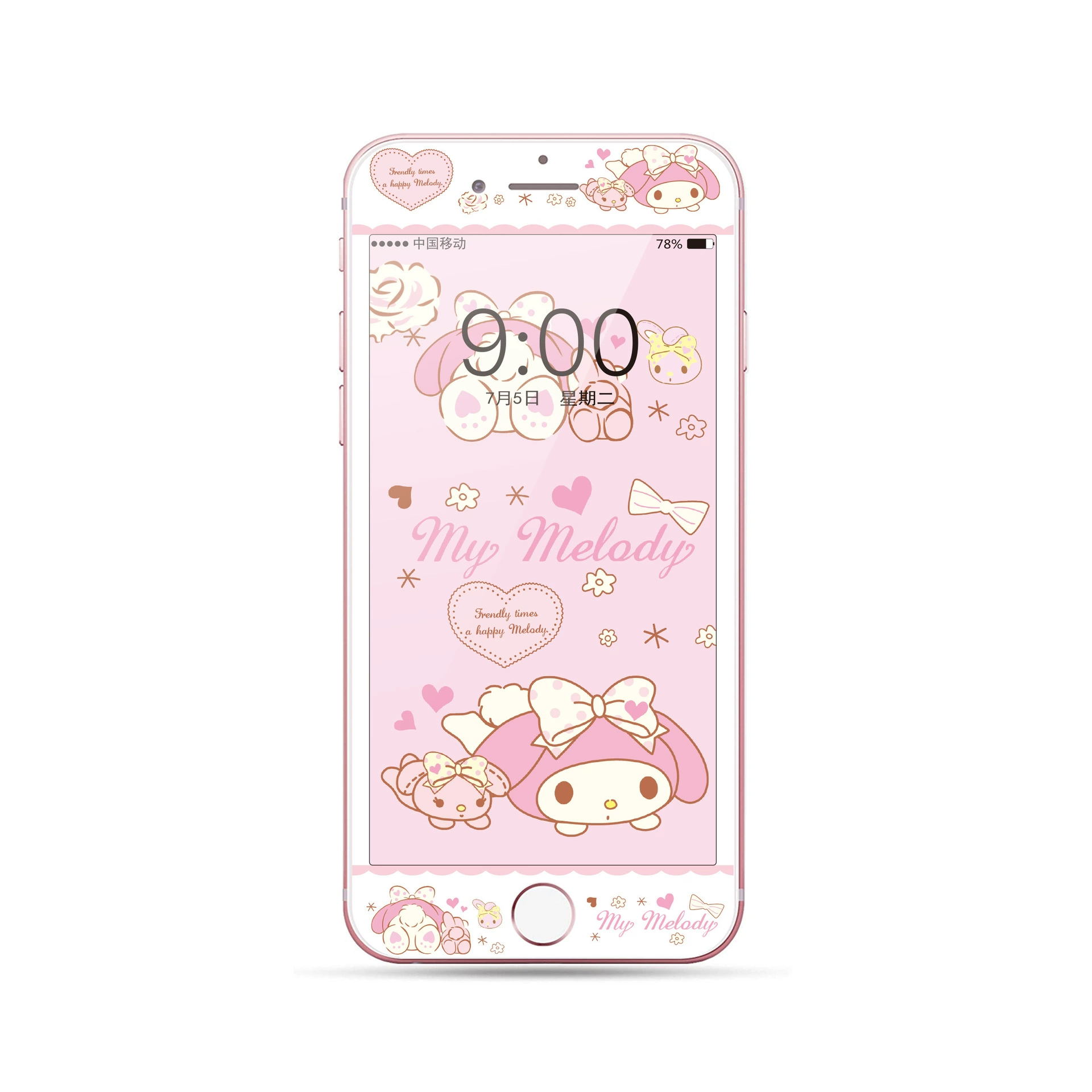 Стекло-предохранитель tempered для iPhone 4/4S/5/5S/SE/6/6s/7/8/Plus, 3D закруглённый край, полный экран