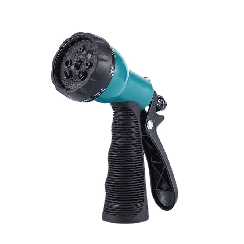 花园浇灌洗车洒水塑料高压水枪 八大功能家用清洗水枪 高压喷水枪