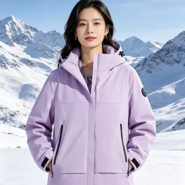Autumn and winter graphene heated jacket for couples, sports outdoor hooded warm thickened cotton coat for men, cold-proof