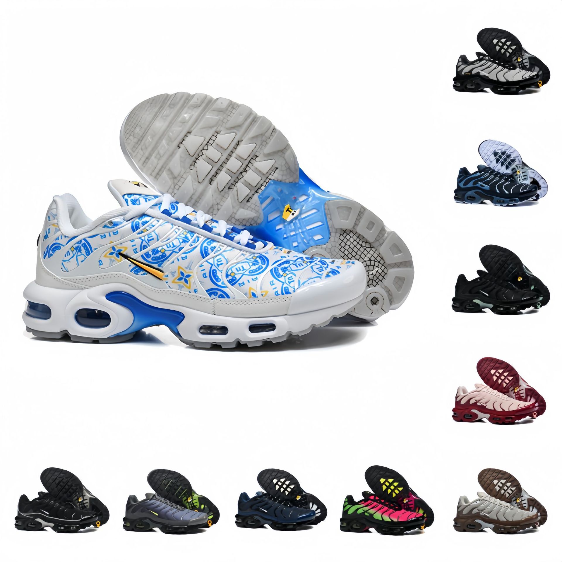 Cross-Border New Air Max Tn High Frequency Mesh Air Cushion Shoes for Men and Women Casual Sports Running Shoes - Factory Direct Sales