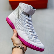 莆田跨境Inflict网布综合训练鞋男女高帮拳击摔跤鞋减震防滑男鞋