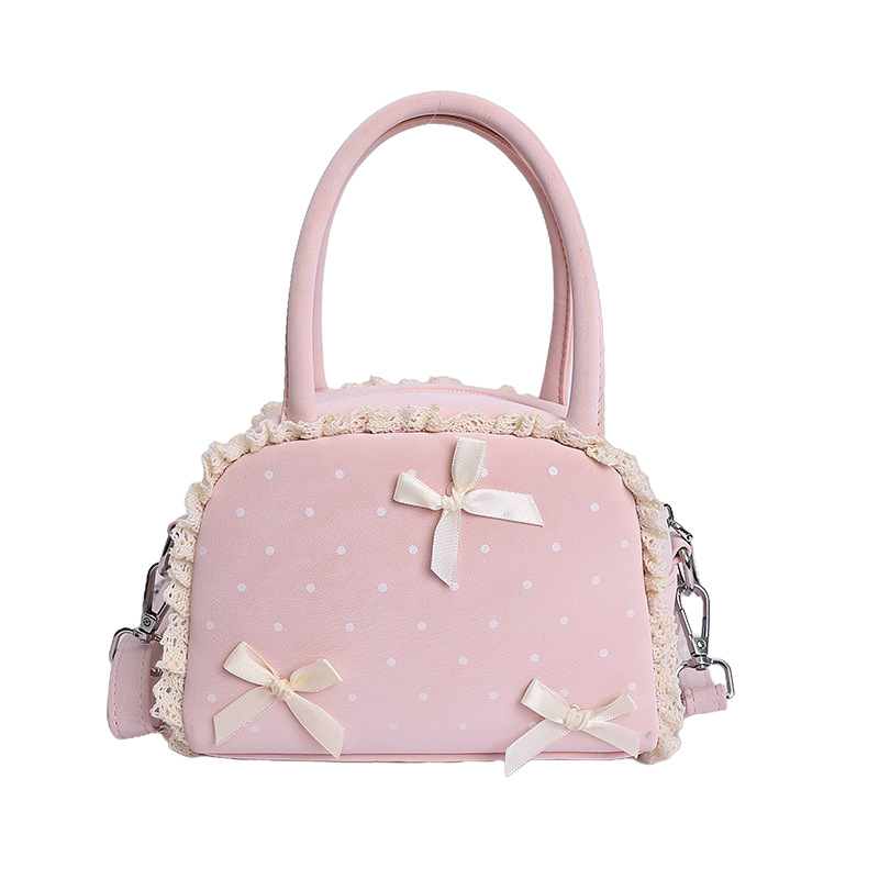 2026 nuevo bolso Macaron mini bolso de lápiz labial diario lindo arco de hombro bolso de concha mochila
