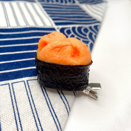Interesting and creative simulated food Japanese-style fish roe, sea urchin sushi hairpins, interesting hairpins, hair accessories, side clips