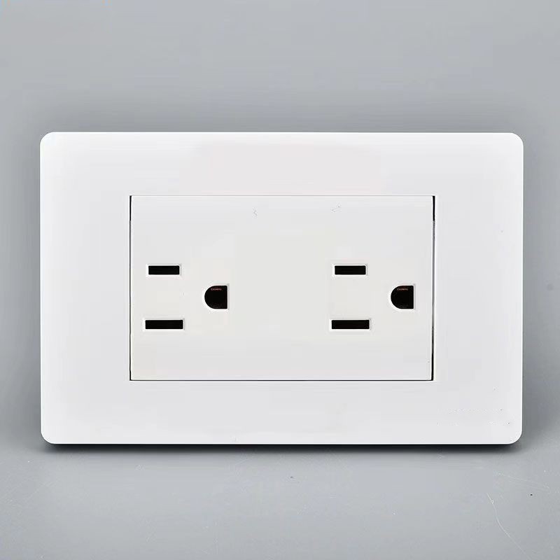 American standard three-six hole socket American standard American 5-15R wall panel type 86 Taiwan American socket 15A110V plug