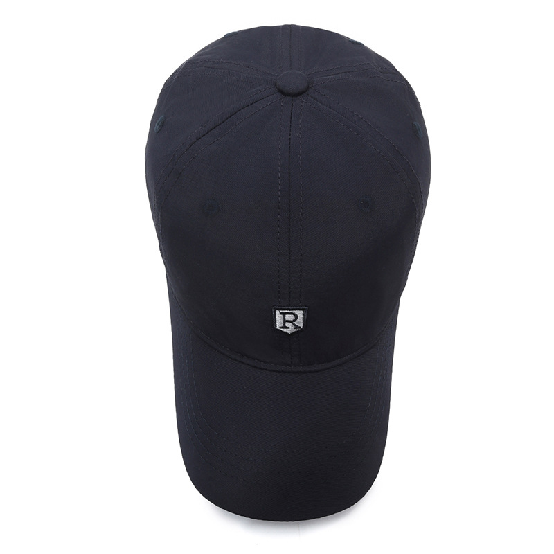 R Letter Men's Baseball Cap Quick Drying Breathable Sun Hat_voghion.com