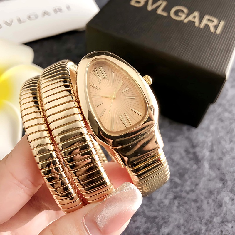 Watch Women's Fashion Brand Popular Quartz Watch Snake Watch Women's Vintage Niche Design Korean Style All-match Wristwatch