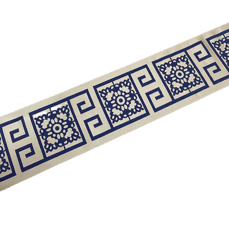 Source manufacturers 12cm Chinese sofa cushion cushion pillow accessories stitching strip table flag curtain home textile jacquard ribbon