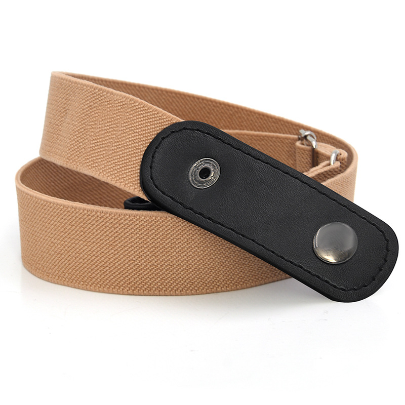 Cinturón perezoso invisible sin costuras estilo ins banda elástica cinturón sin punzonado cinturón de jeans para mujer