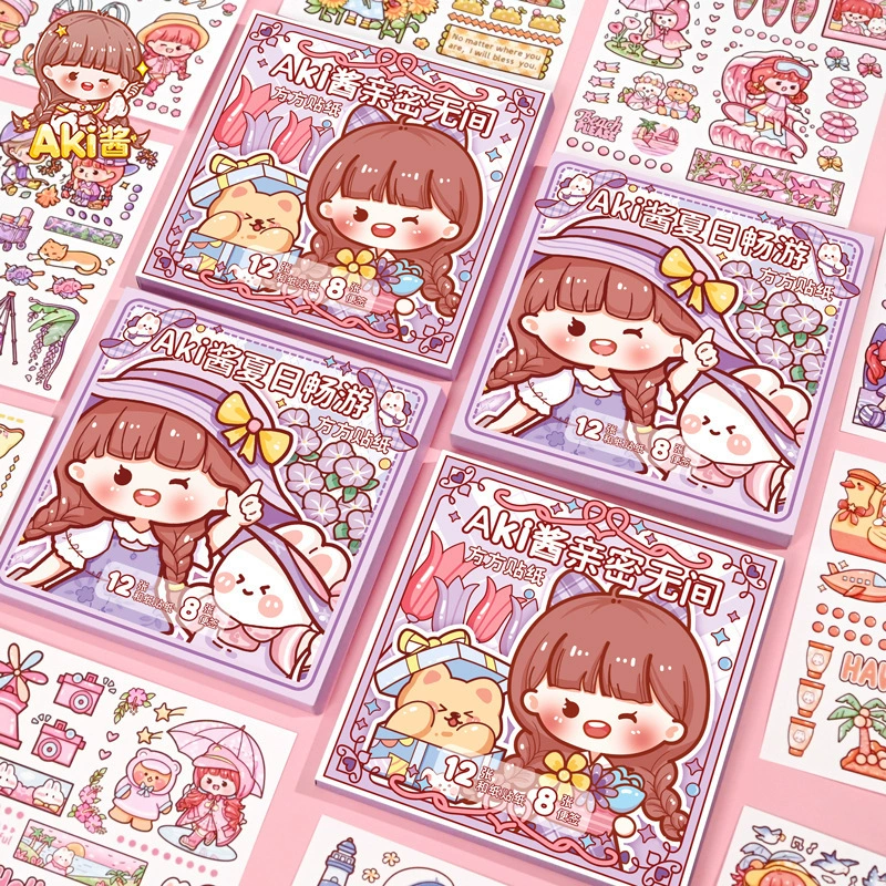 Cartoon sticker, brand set