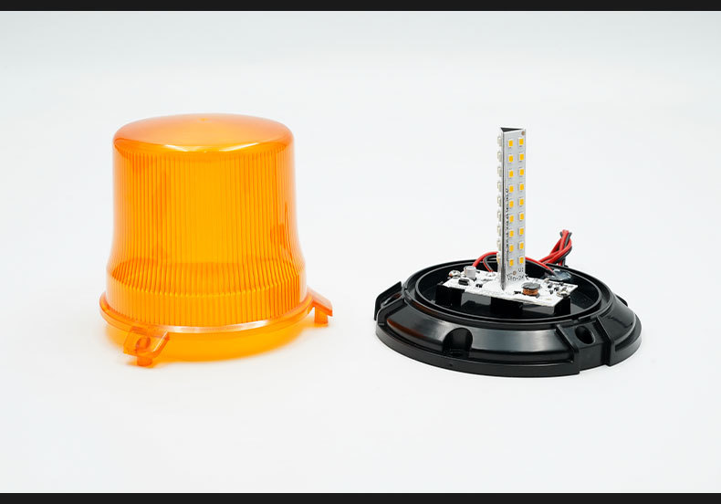 New Led Warning Light with Strong Magnet for Vehicles, High-Brightness Rotating Strobe Light, School Bus and Engineering Vehicle Warning Signal Light, Ultra-Bright