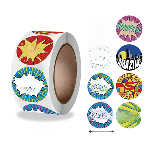 Wholesale children's cartoon sticker, student sticker toy, teacher encouragement smile reward game sticker
