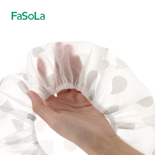 FaSoLa waterproof shower cap adult shower bath kitchen anti-oil fume hair cap shampoo cap bathing cap