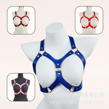 欧美情趣腰带铆钉束胸一体背带女王装捆绑束缚夫妻性玩具带配饰品