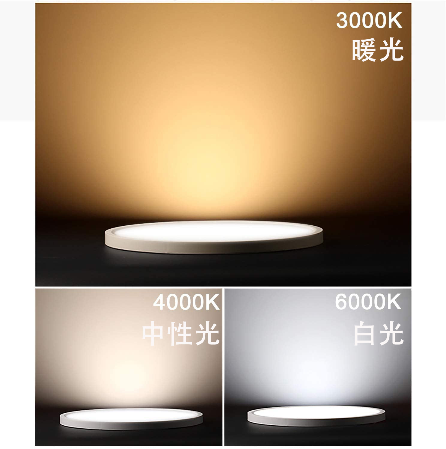 Pasillo redondo transfronterizo simple instalación downlight hotel centro comercial hogar iluminación LED superficie montada LED panel de luz