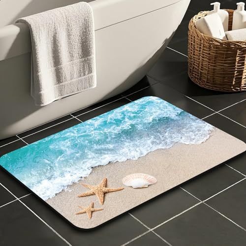 Ozono alquiler de barro de diatomeas estadounidenses puerta de baño absorción de agua secado rápido alquiler antideslizante fácil de cuidar alquiler de baño