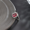 Plated white - ruby red#8