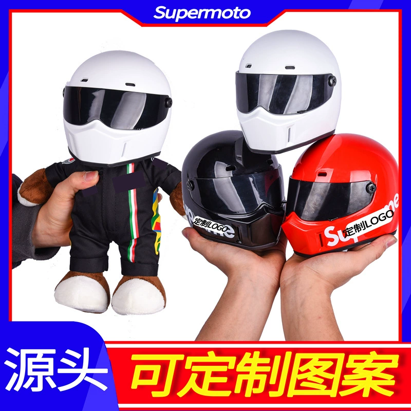 Лайменг Xuejie шлем кукла ралли медведь мотоциклетный шлем украшение Harley мотоцикл Harley Kart лук