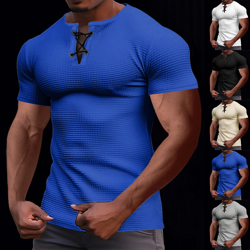 Men's Solid Color T-shirt Men's Clothing display picture 4