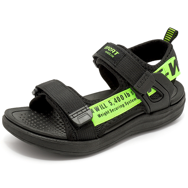 Fábrica al por mayor de sandalias para niños, sandalias de verano para niños, zapatos de playa antideslizantes para niños grandes, sandalias de suela suave para niños, comercio exterior