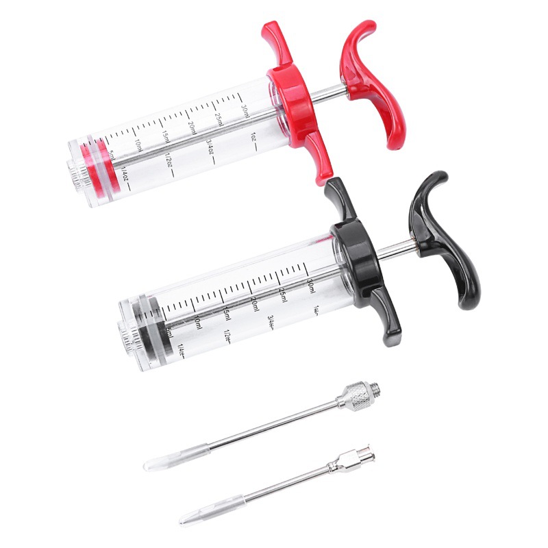 Amazon's Popular 3-Pin Kitchen Syringe Seasoning Turkey Needle Marinade Barbecue Syringe Kitchen Gadgets