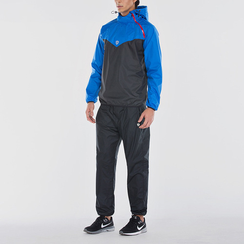 European and American cross-border men's running sweat-training suit, gym sweat suit, sports top, basketball sweat set