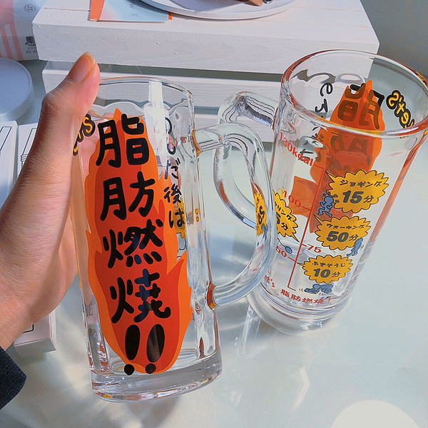 Japanese creative glass wineglass