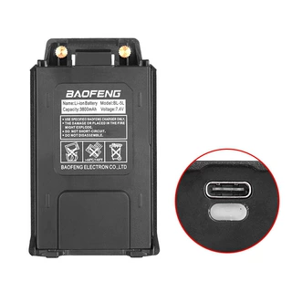 宝锋UV-5R加厚锂电池18650 BL-5宝峰5RE/5RT/UV5RA TYPE-C3800mAh