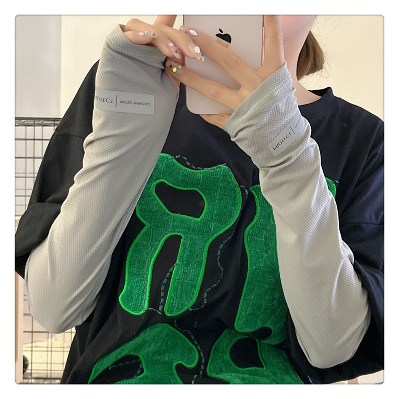 반사 로고 아이스 슬리브 라이트 그레이