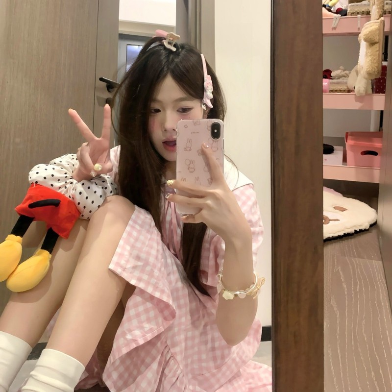 2025粉色kt猫睡裙2025年夏季新款睡衣女甜美网红风宽松家居服官方|undefined