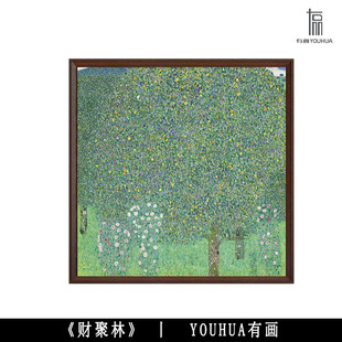 Youhua "Cai Julin" Retro Accessible Luxury Decorative Painting Study Room Medieval Monet New Chinoiserie Pure Hand-Painted Oil Painting