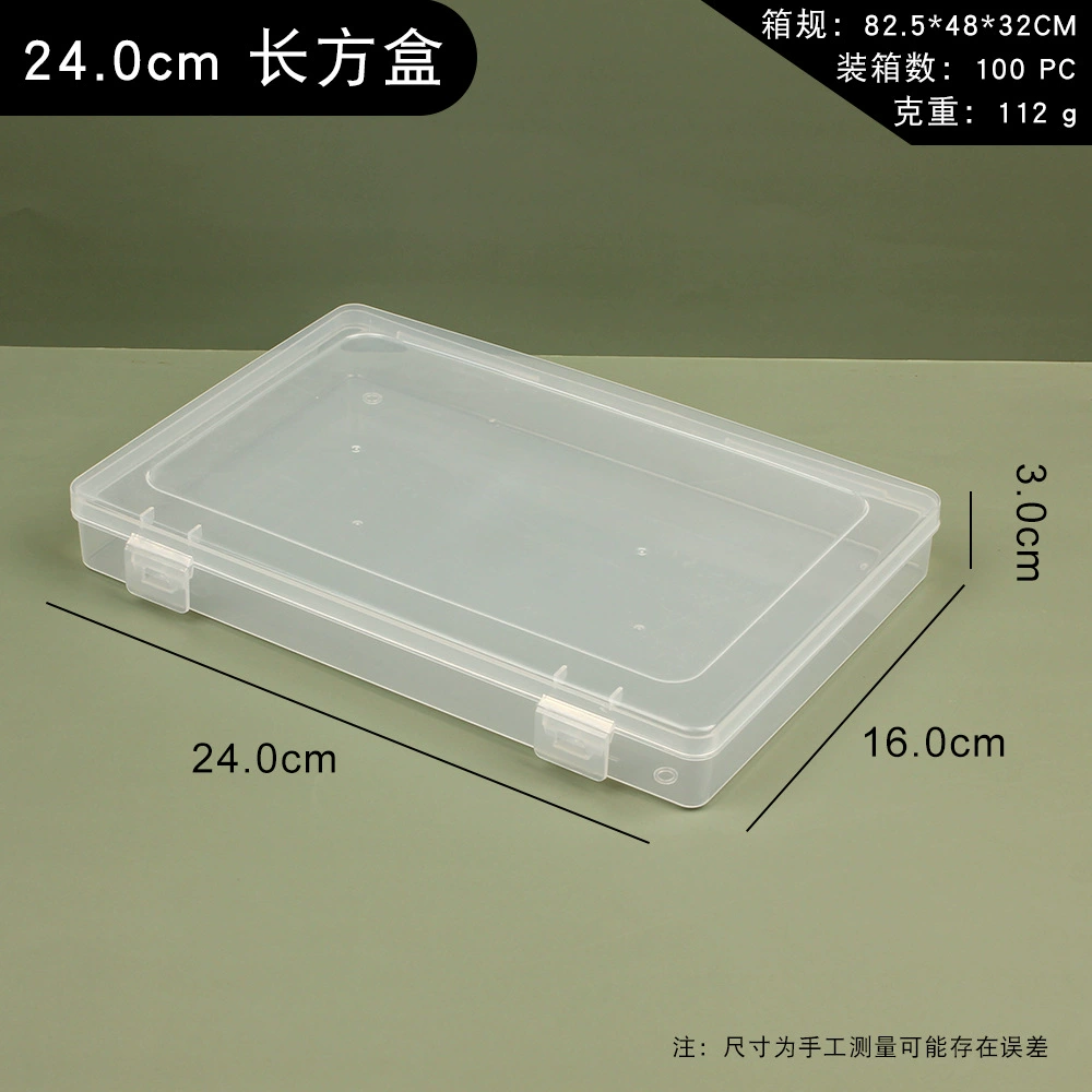 RSNN Square Transparent Plastic Storage Box for Accessories with Beads - Clear Mini Box