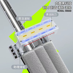 Hand-Wash-Free Mop with Extra-Large, Thick Double-Blade Design—Perfect for Wood Floors! Household Mop Wholesale—The Ultimate Lazy Person’s Essential Tool