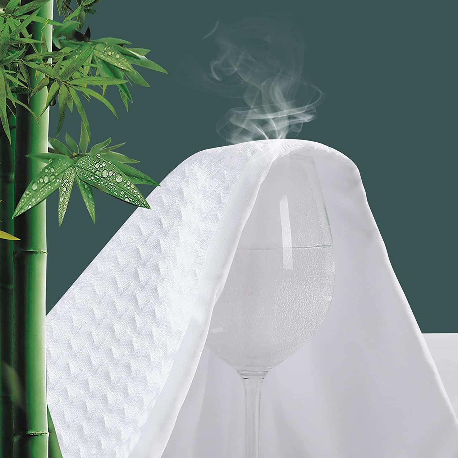 Suministro directo de fábrica acolchado colchón sábana ajustable fibra de bambú TPU película impermeable y antiincrustante cubierta protectora mattresspad