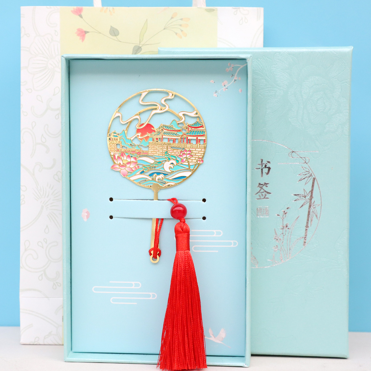 Chaozhou Guangji Bridge tassel (blue box + Gift Bag)