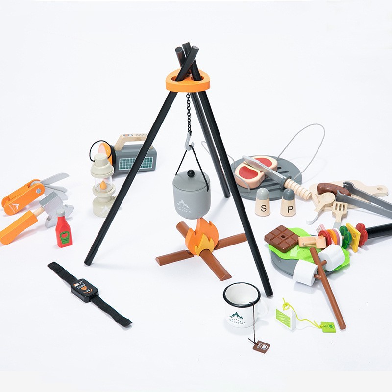 Barbacoa transfronteriza para niños Juego de roles Carro Fruta Cechele Doctor Interpol Juego de casas Juguetes educativos 3