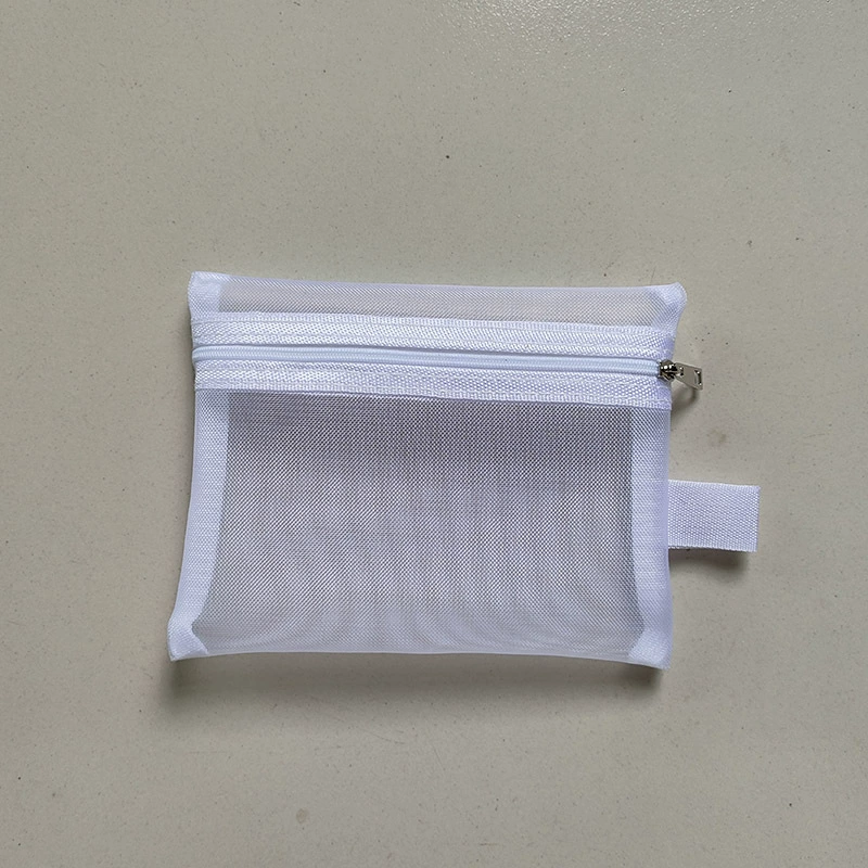 Косметичка из прозрачной сетки, ручная органайзер, маленькая 13,5×10×0,5 см