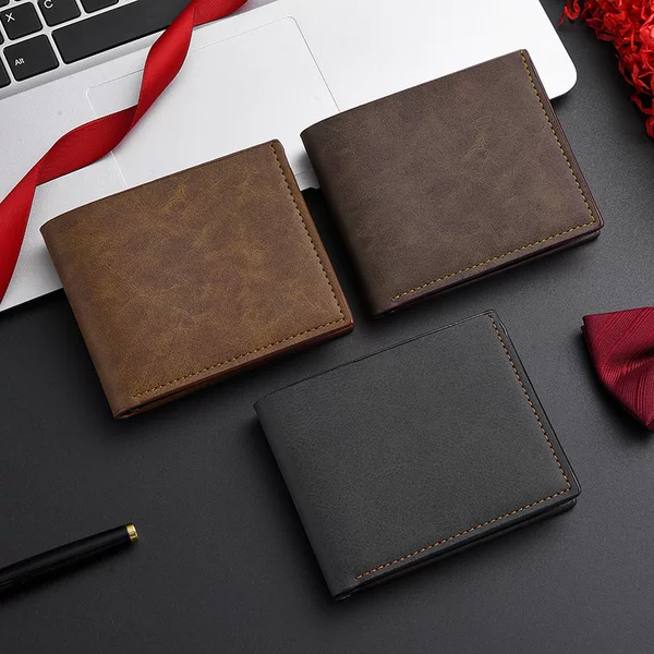 2025 New Wallet Men's Ultra-Thin Simple Small Card Holder with Multiple Card Slots Export Casual Id Business Wallet