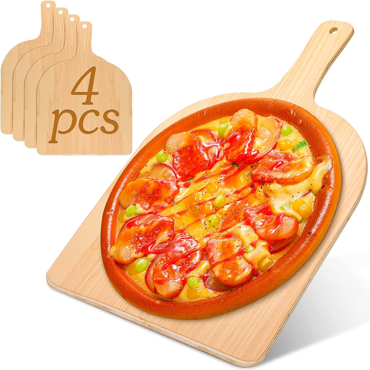 Pala de pizza de madera al aire libre tabla de pan para hornear casera bandeja de horno de cocina casera tabla de cortar tabla de cortar tabla de cortar
