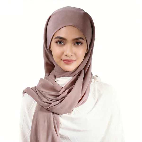 Solid color pearl chiffon headscarf, breathable and soft, can be used as a head wrap, one-piece long scarf for women